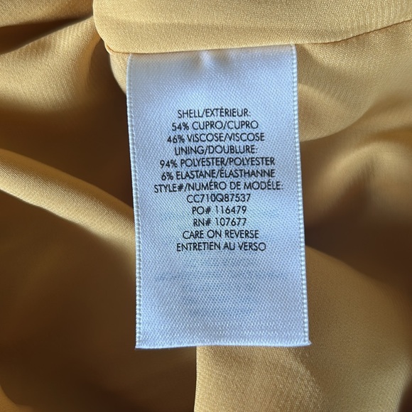 Alice + Olivia Floral Yellow Slip Mini Dress Size Large - Picture 6 of 6